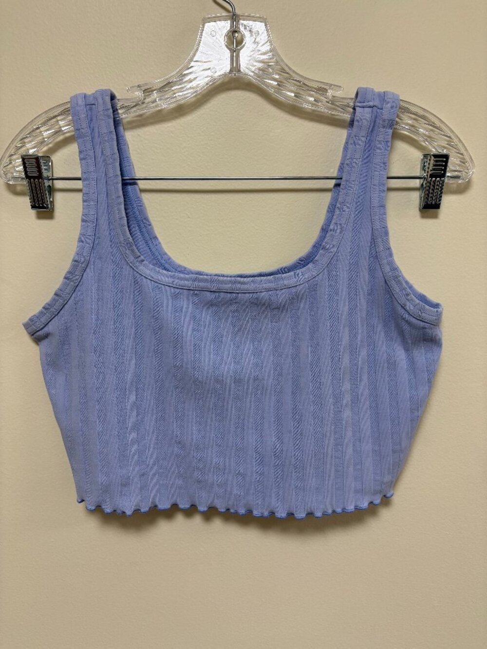 OFFLINE by Aerie Lavender Ribbed Cropped Tank